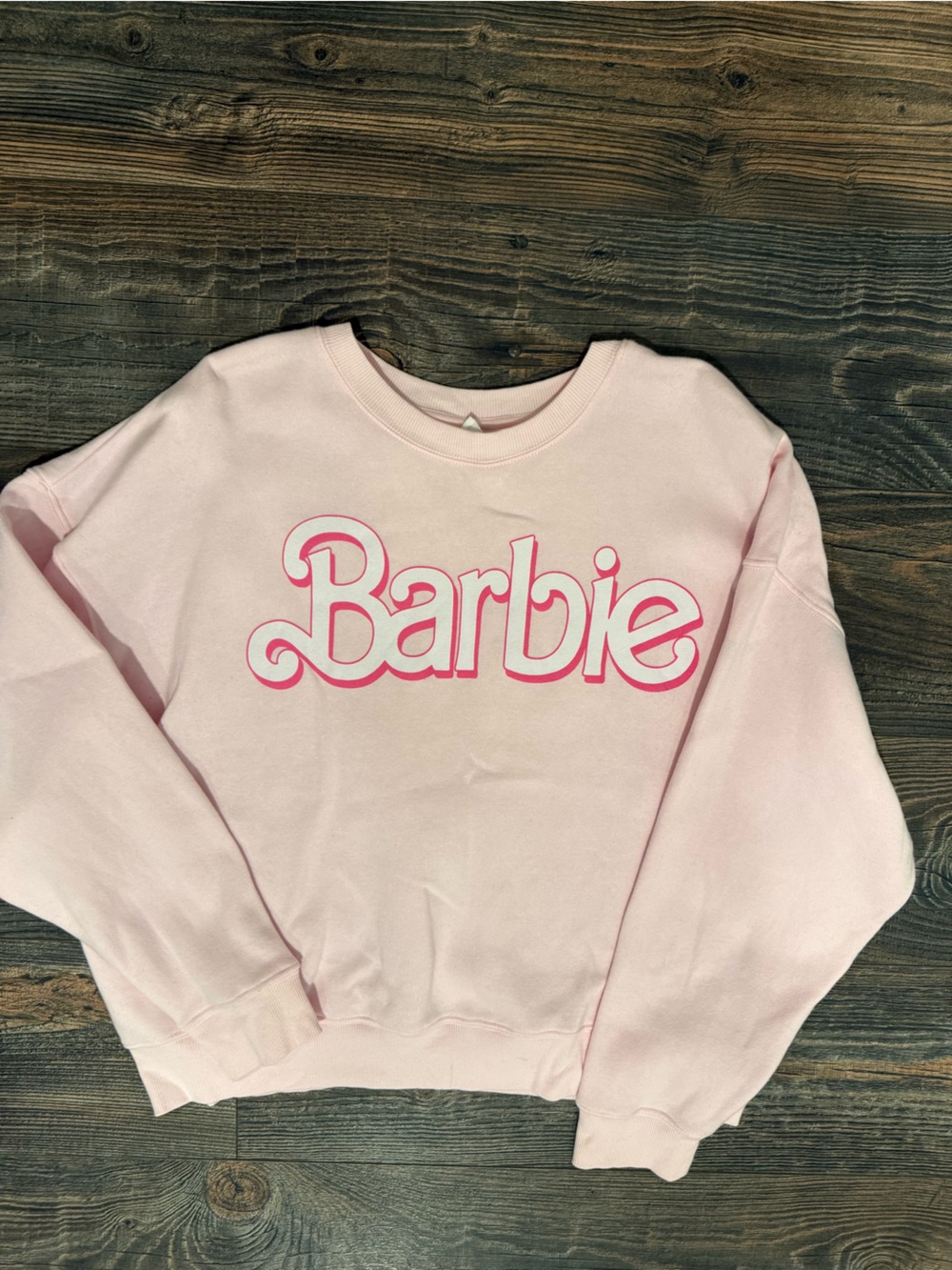 Barbie Light Pink Logo Crewneck
